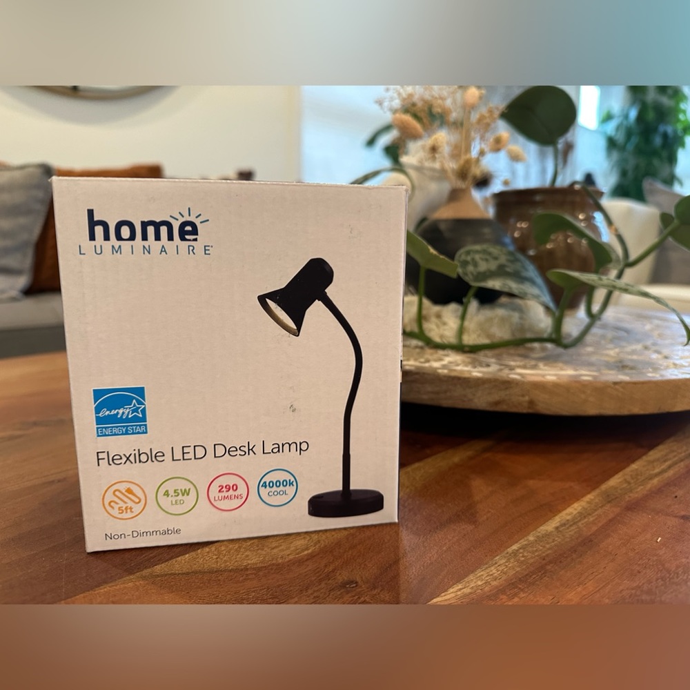 Flexible, LED Desk Lamp- black - Picture 2 of 8